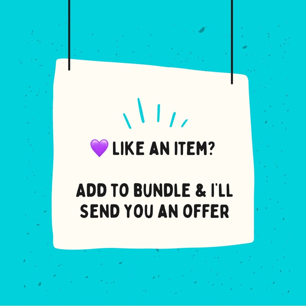 Like an item but not the price? Add to bundle and I’ll send you an offer!